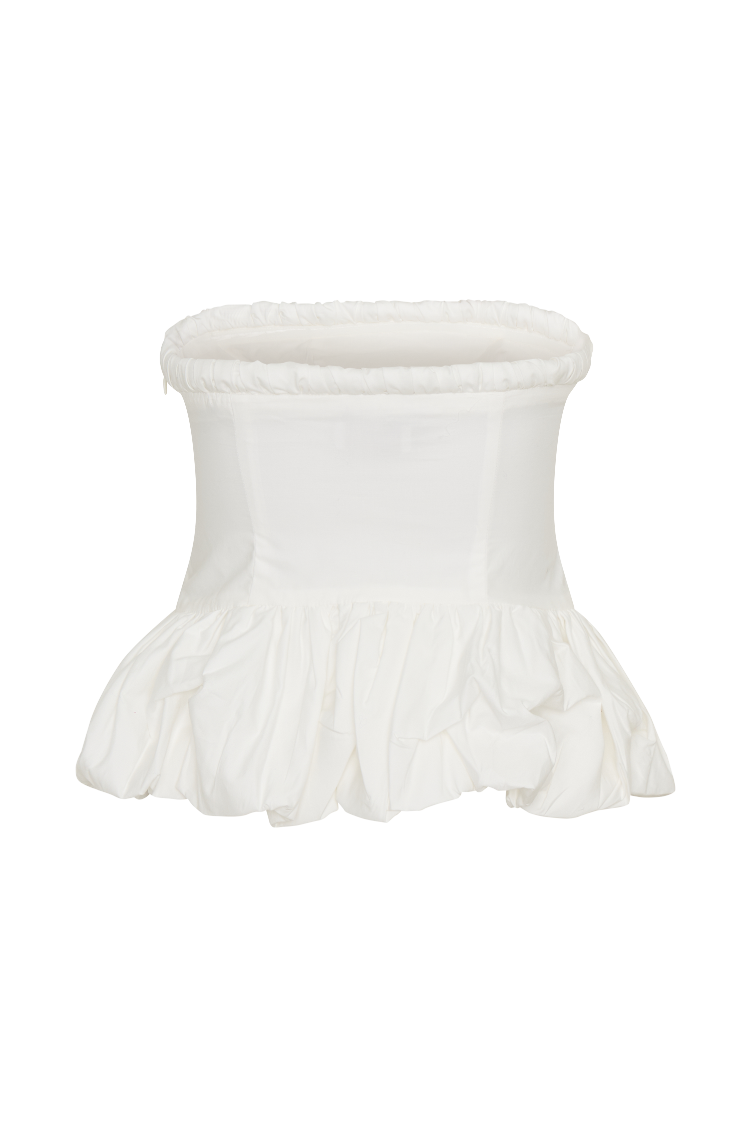 Cora Ruched Strapless Top in White – Chic&Drifts