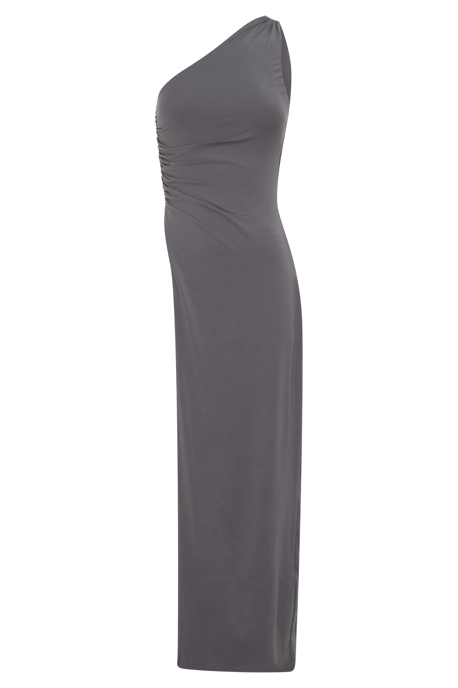 Coriona Long Line Top With Front Cut Out in Grey – Chic&Drifts