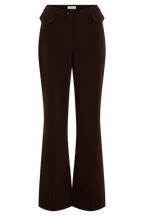 Darcie Fit And Flare Suiting Pants in Dark Chocolate – Chic&Drifts