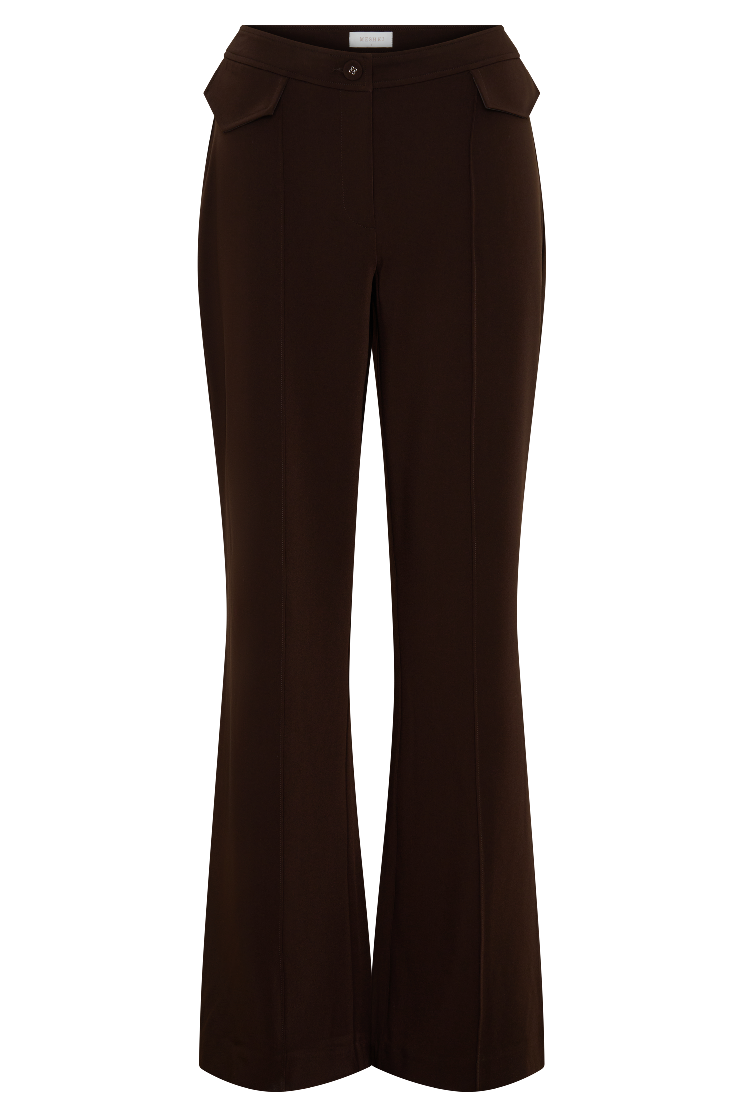 Darcie Fit And Flare Suiting Pants in Dark Chocolate – Chic&Drifts