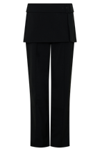 Daisy Wrap Skirt Straight Leg Pants in Black – Chic&Drifts