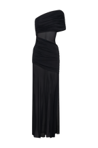 Dallas One Shoulder Mesh Maxi Dress in Black – Chic&Drifts
