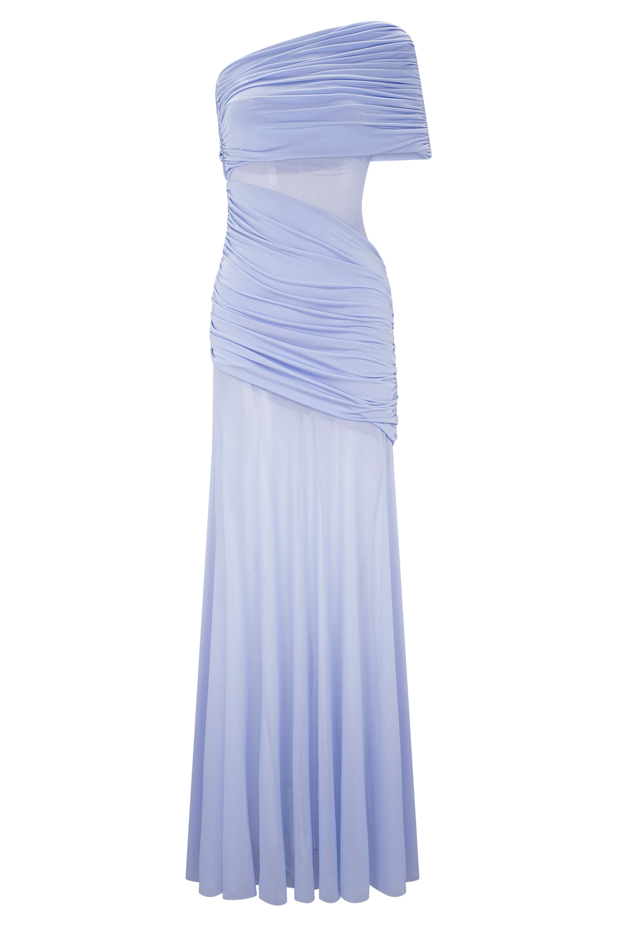 Dallas One Shoulder Mesh Maxi Dress