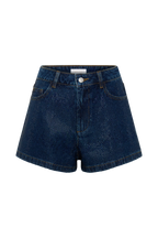 Dan Diamante Denim Shorts in Midnight Blue – Chic&Drifts