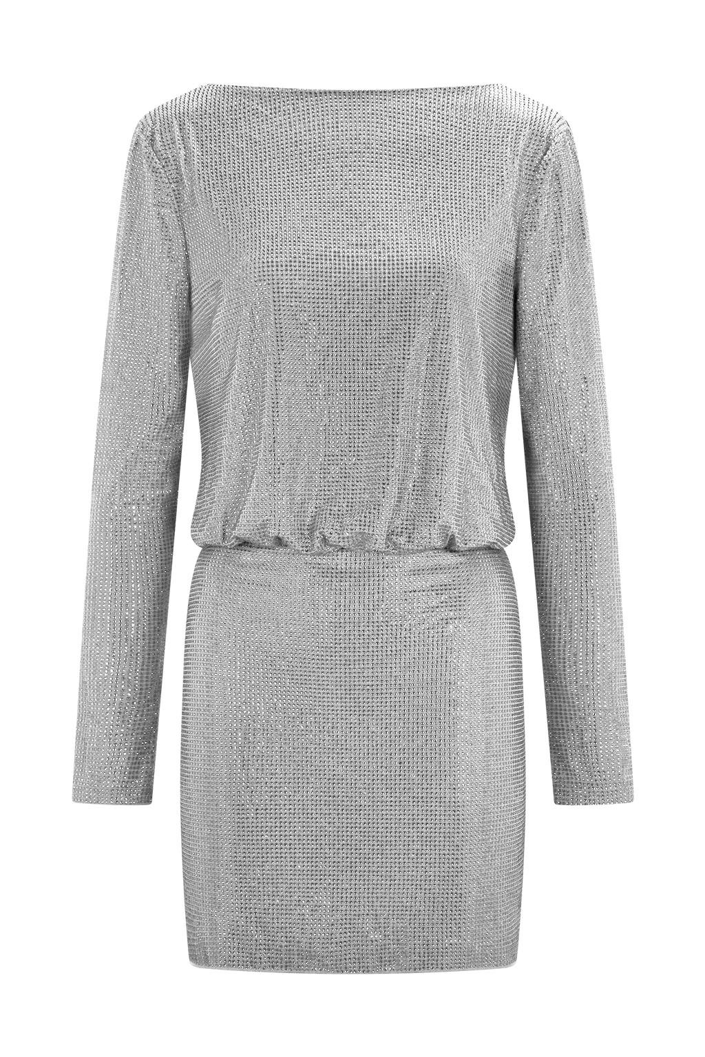 Darius Diamante Cowl Mini Dress in Silver – Chic&Drifts