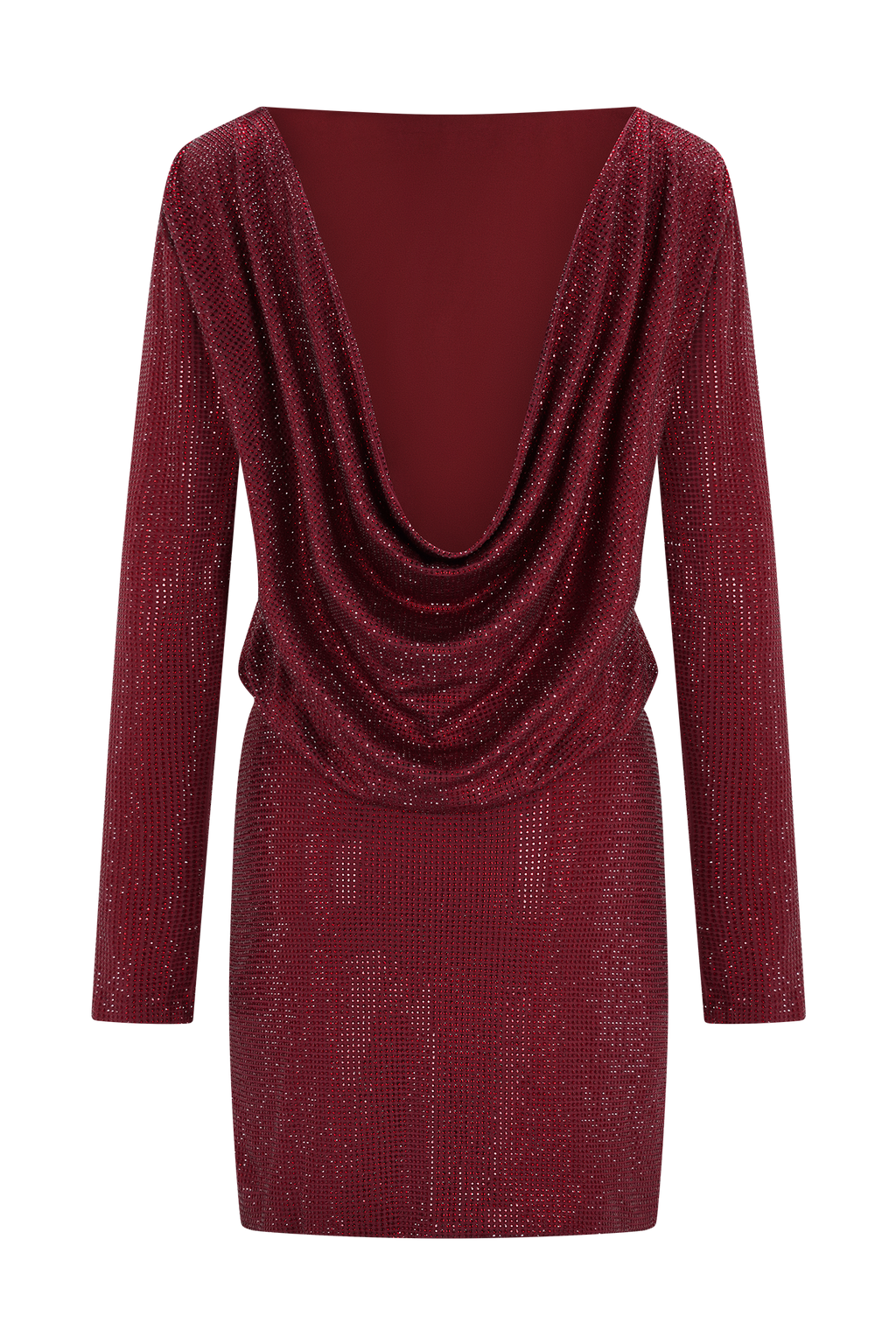 Darius Diamante Cowl Mini Dress