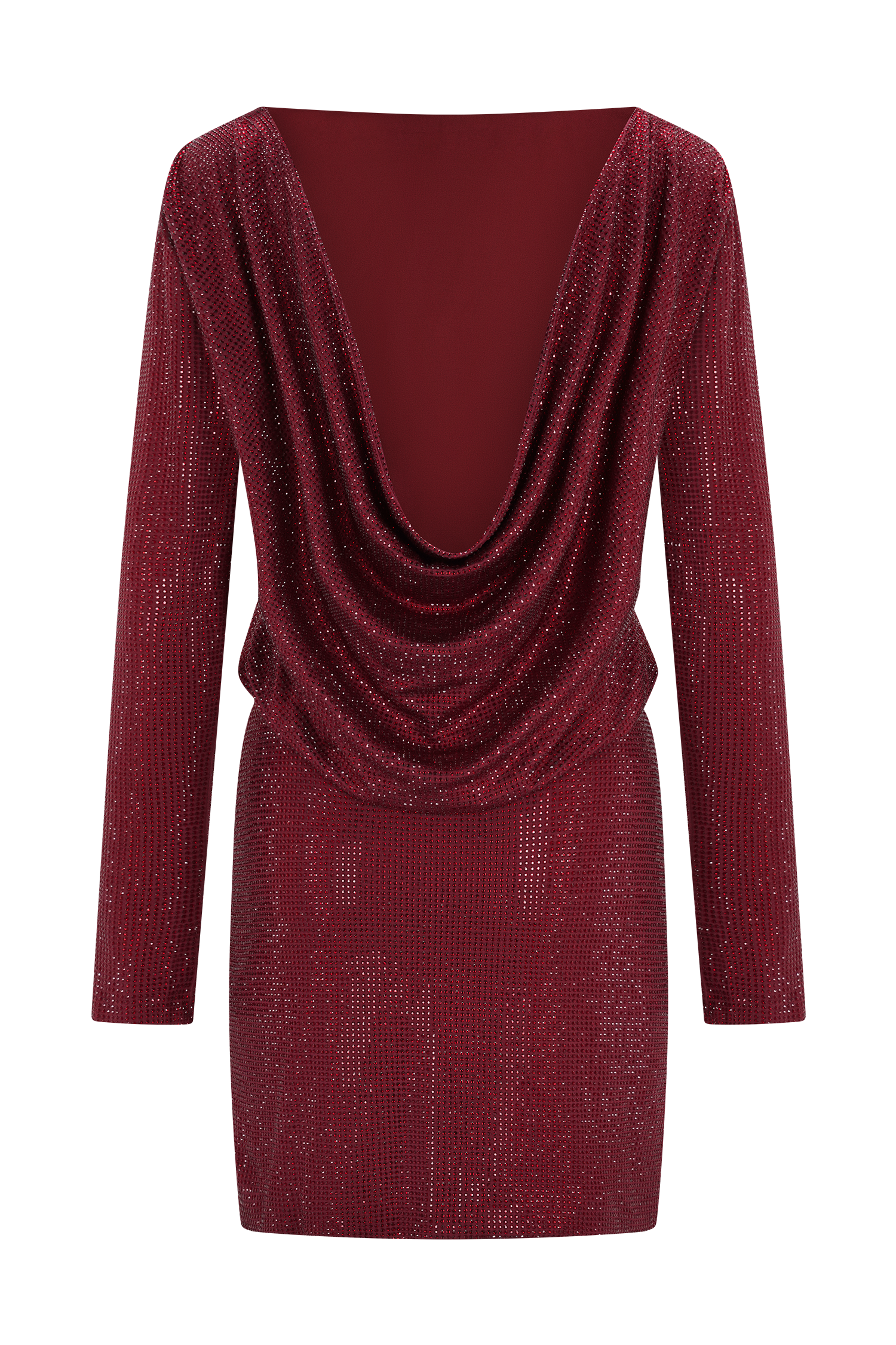 Darius Diamante Cowl Mini Dress