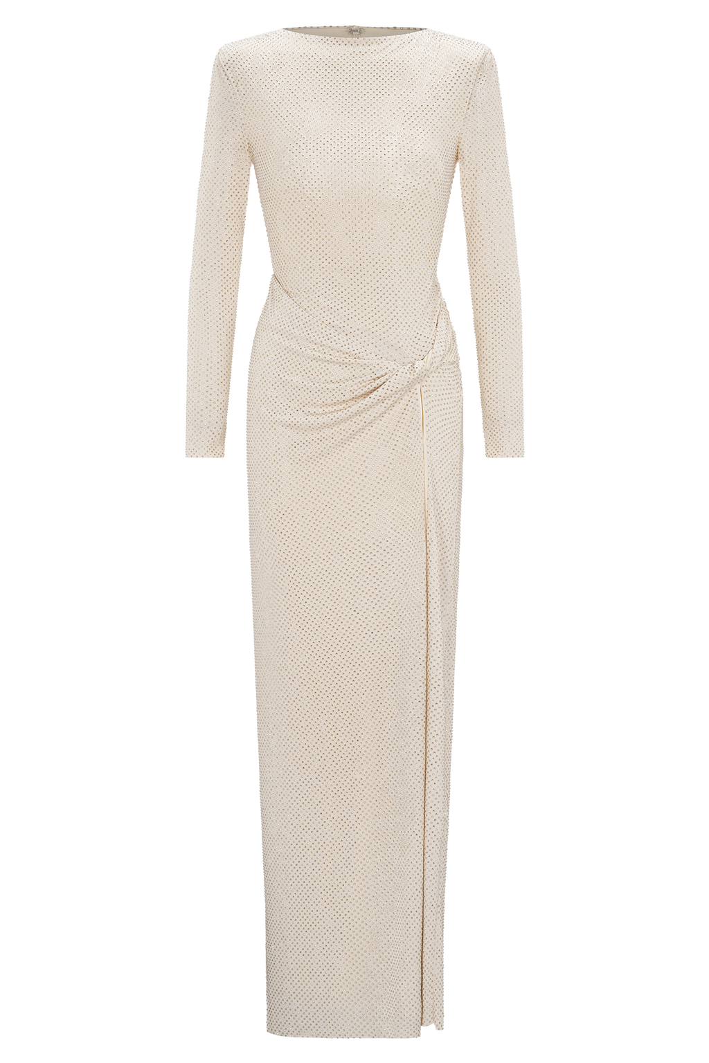 Deanna Long Sleeve Diamante Maxi Dress in Gold – Chic&Drifts