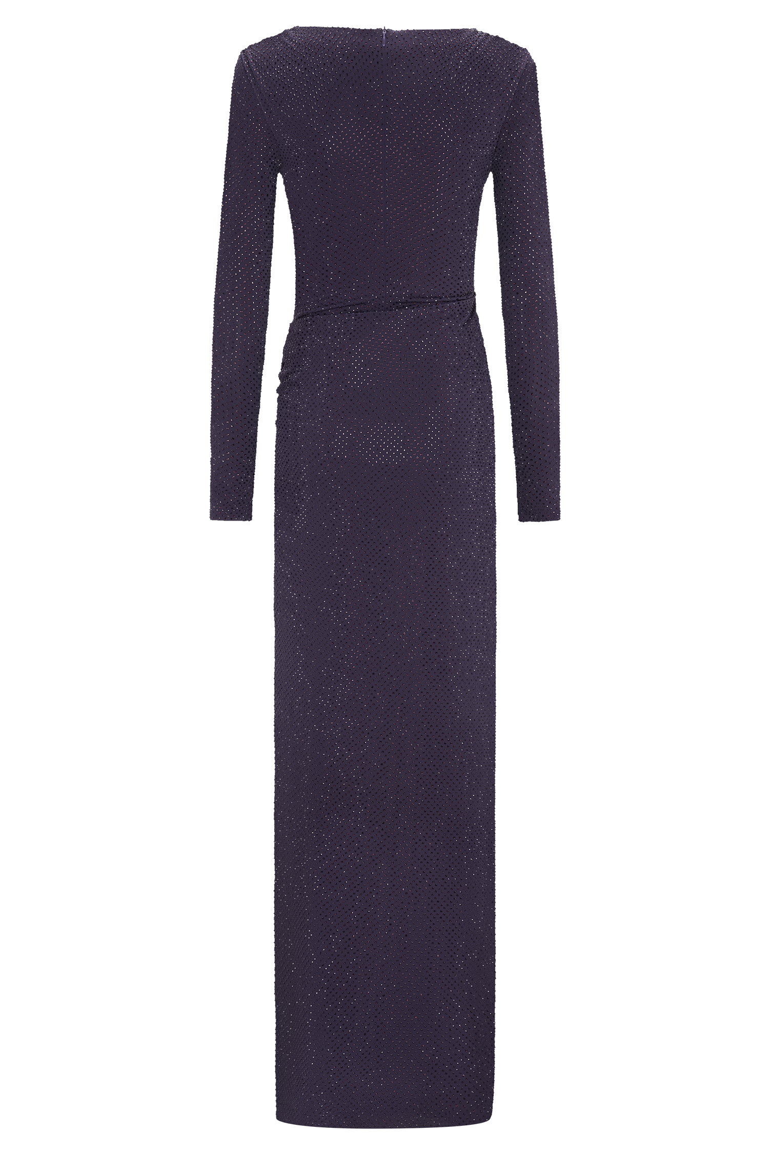 Deanna Long Sleeve Diamante Maxi Dress