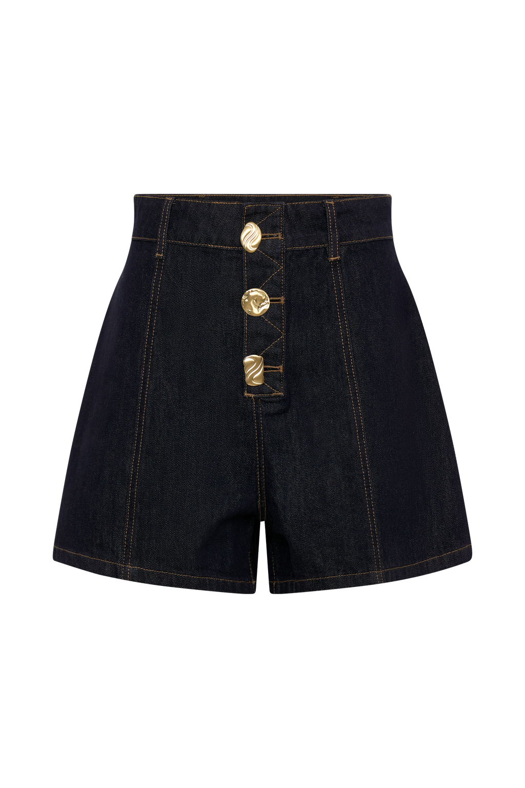 Demi High Waisted Denim Shorts in Washed Indigo Blue – Chic&Drifts