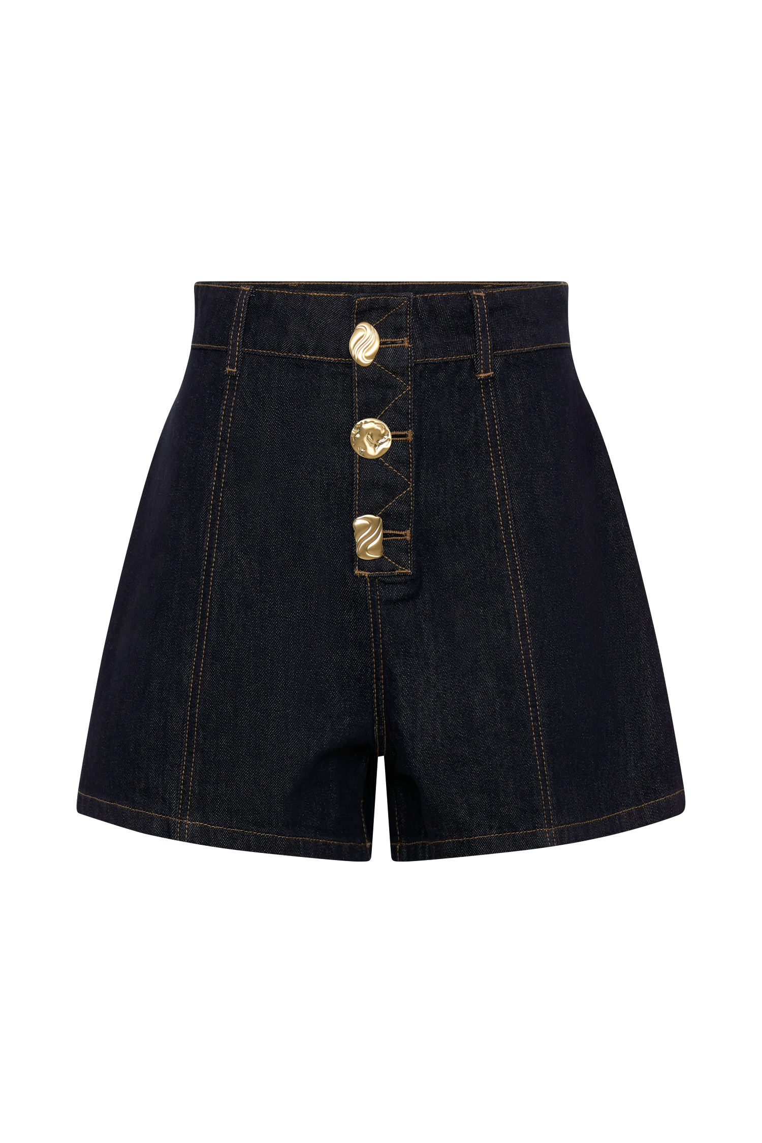 Demi High Waisted Denim Shorts in Washed Indigo Blue – Chic&Drifts