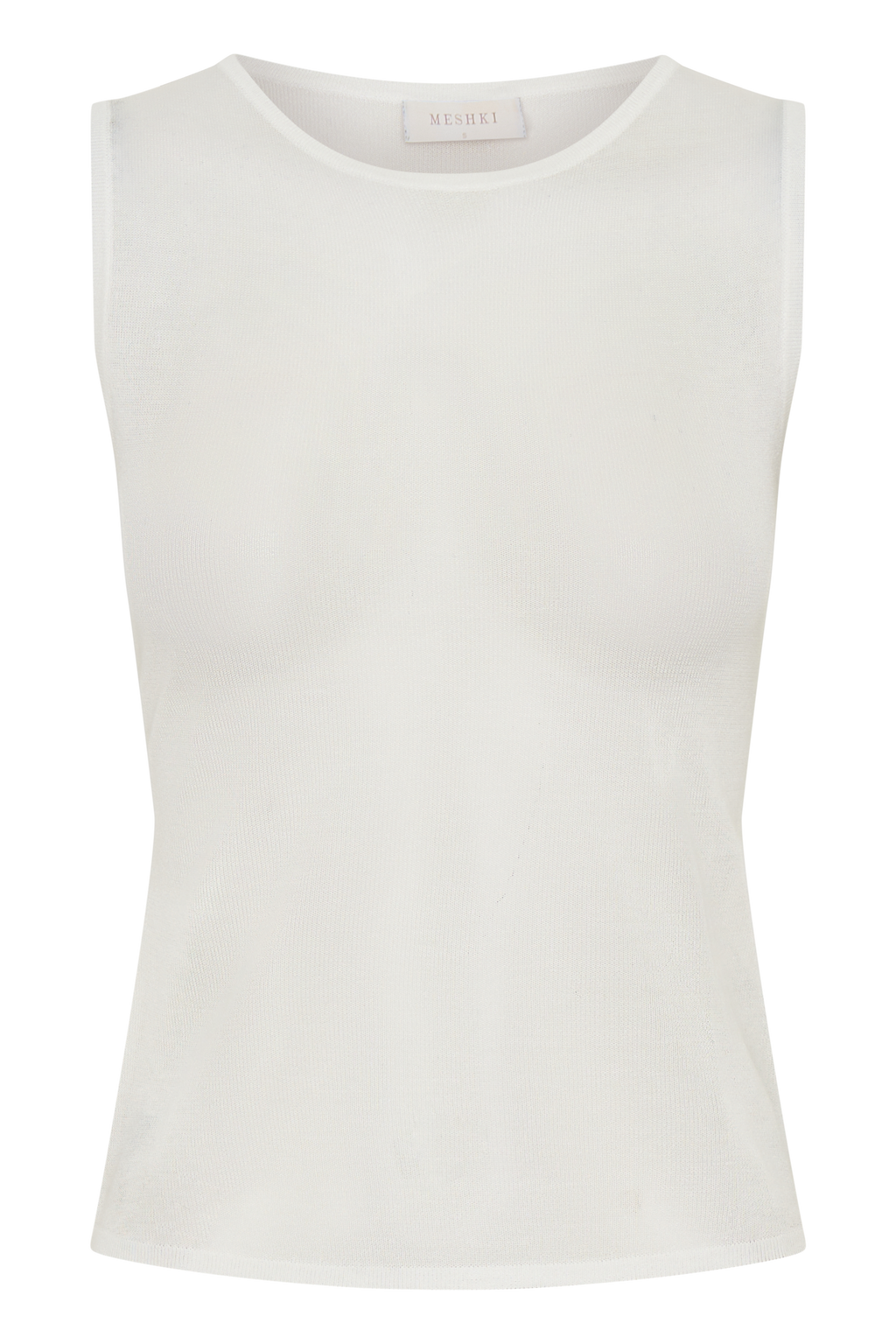 Dollie Sheer Knit Tank Top in Ivory – Chic&Drifts
