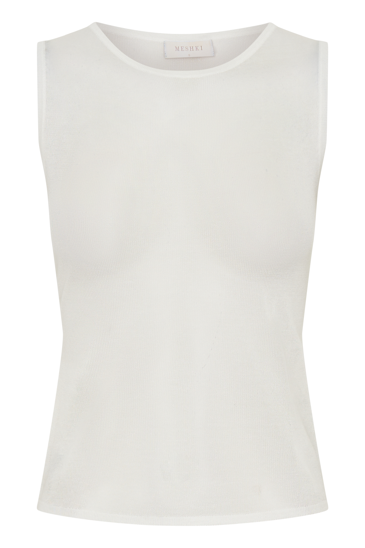 Dollie Sheer Knit Tank Top in Ivory – Chic&Drifts