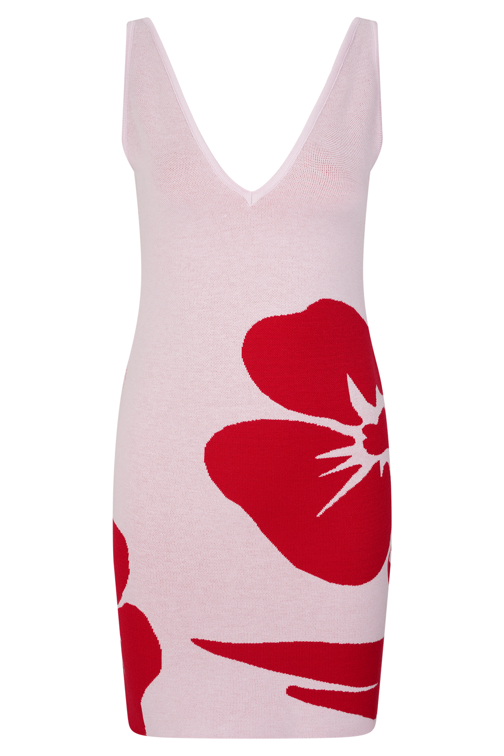 Dorothy Knit Print Mini Dress in Red Deco Fleur Print – Chic&Drifts