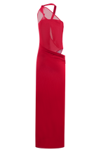 Edwina Knotted Mesh Maxi Dress in Mahogany – Chic&Drifts