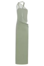 Edwina Knotted Mesh Maxi Dress in Mahogany – Chic&Drifts