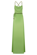 Elaine Chiffon Beaded Maxi Dress in Green – Chic&Drifts