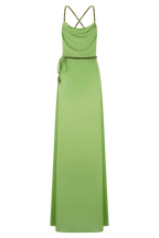Elaine Chiffon Beaded Maxi Dress in Green – Chic&Drifts