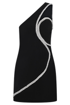 Eleonora Diamante Trim Mini Dress in Black – Chic&Drifts