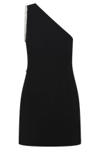 Eleonora Diamante Trim Mini Dress in Black – Chic&Drifts