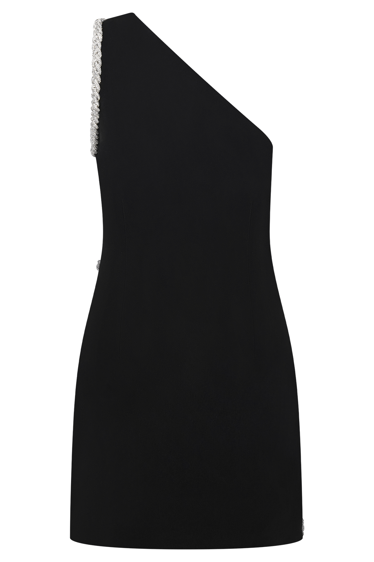 Eleonora Diamante Trim Mini Dress in Black – Chic&Drifts