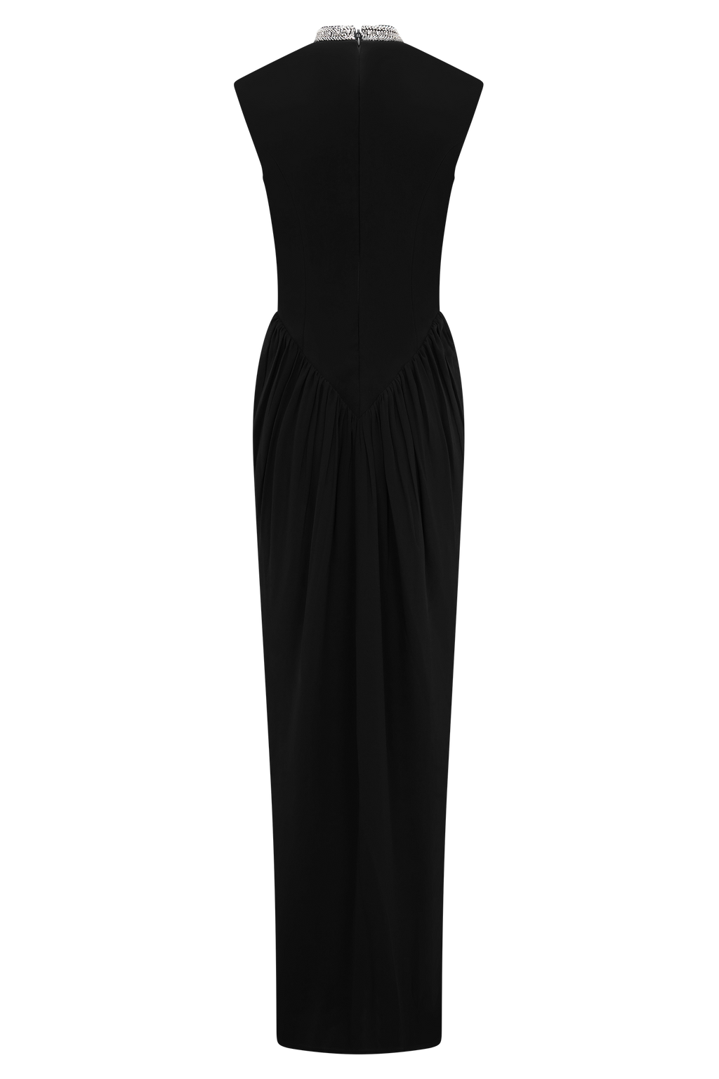 Elisa Diamante Neck Maxi Dress in Black – Chic&Drifts
