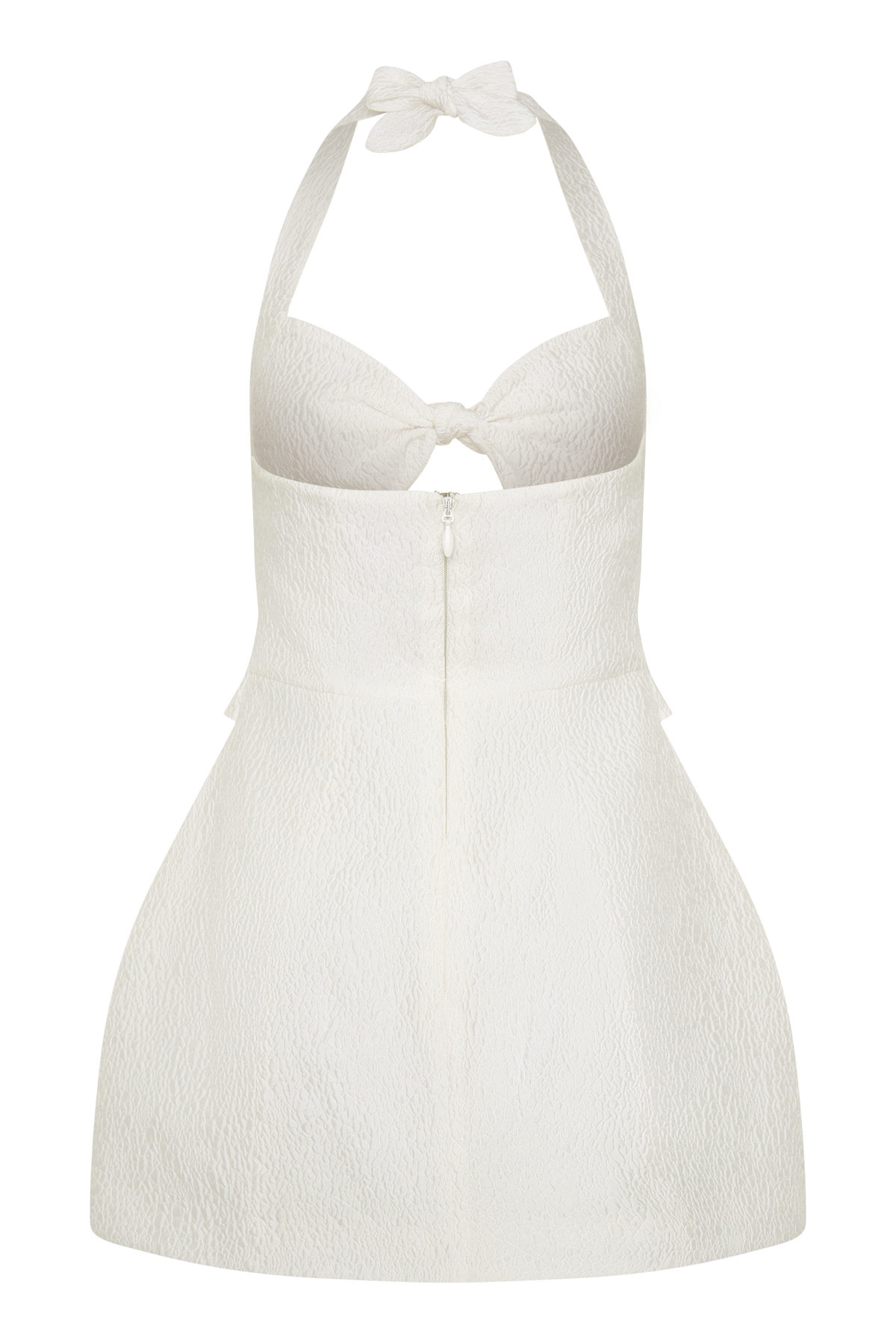 Ella Bow Detail Halter Mini Dress