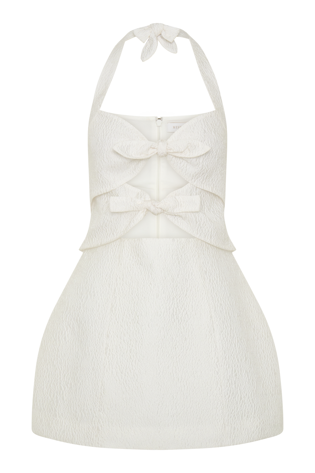 Ella Bow Detail Halter Mini Dress in Black – Chic&Drifts