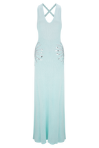 Ellington Knit Maxi Dress With Sequin in Lagoon – Chic&Drifts
