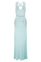 Ellington Knit Maxi Dress With Sequin in Lagoon – Chic&Drifts