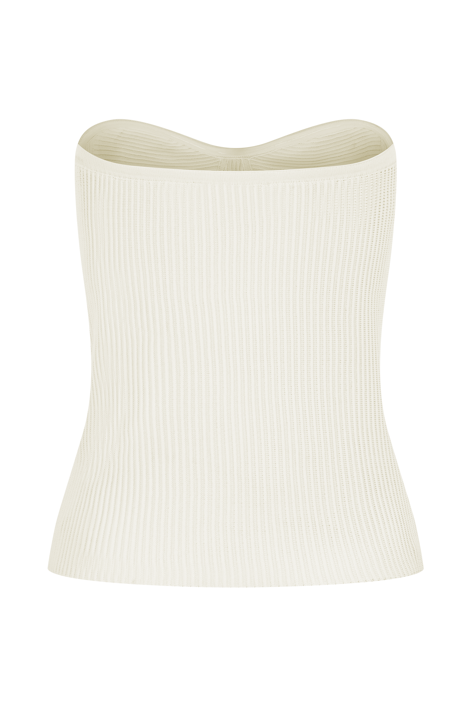 Elodie Strapless Cupped Knit Top in Ivory – Chic&Drifts