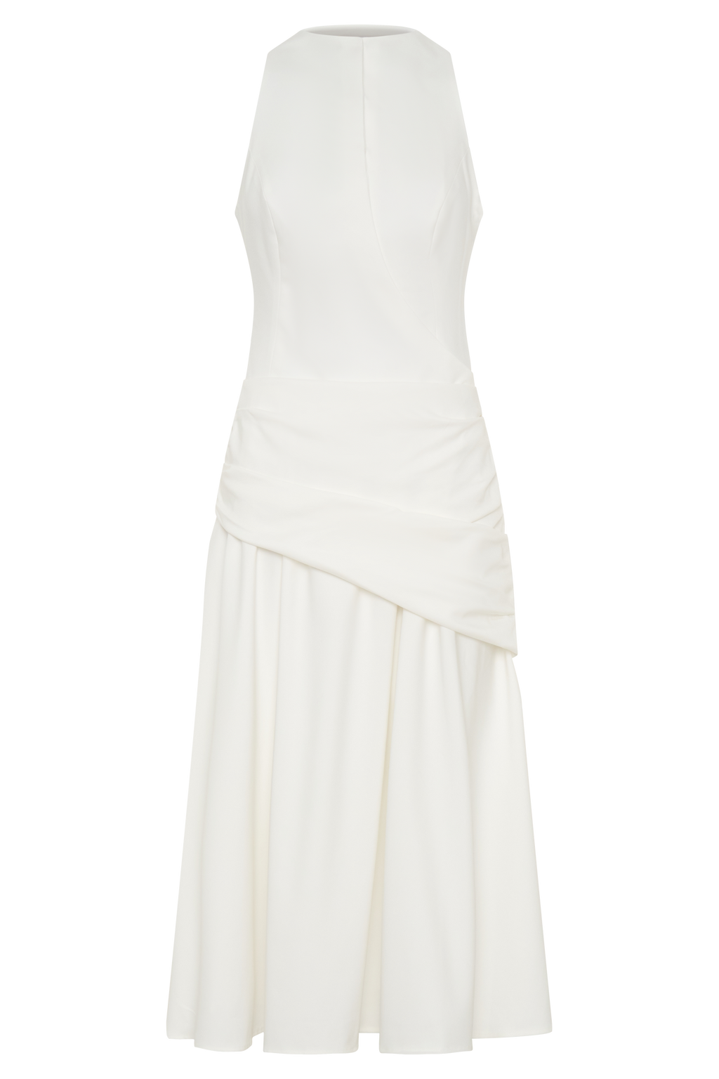 Emily Wrapped Waist Midi Dress in Sky Blue – Chic&Drifts