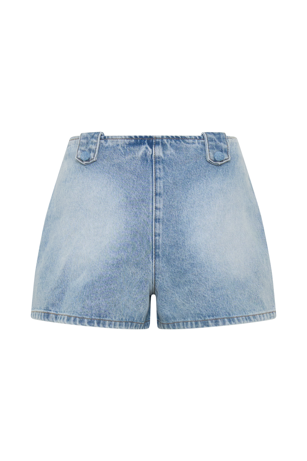 Erin Mid Rise Denim Shorts in Washed Light Blue – Chic&Drifts