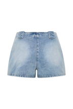 Erin Mid Rise Denim Shorts in Washed Light Blue – Chic&Drifts