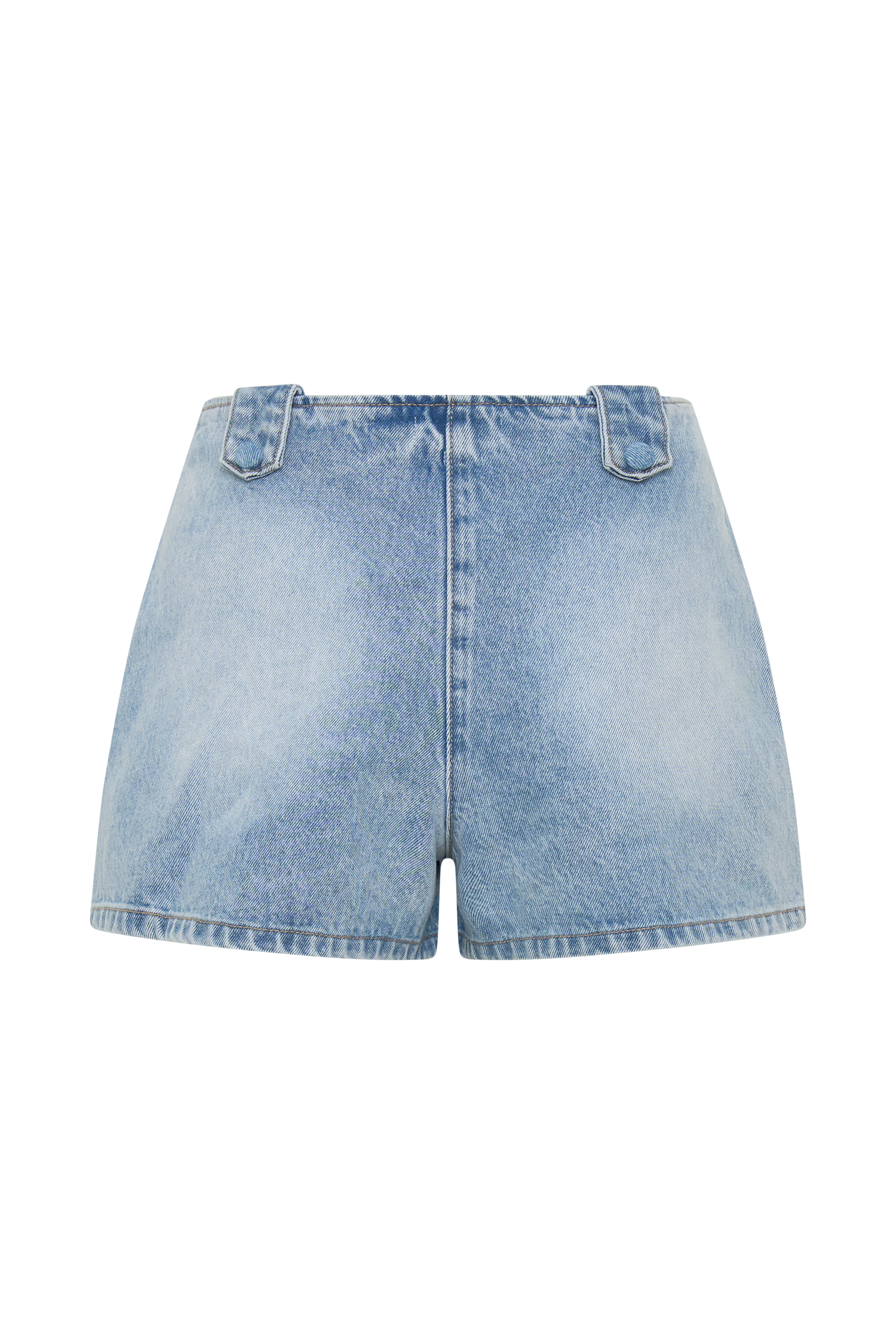 Erin Mid Rise Denim Shorts in Washed Light Blue – Chic&Drifts