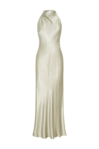 Esther Iridescent Satin Cowl Maxi Dress in Sage – Chic&Drifts