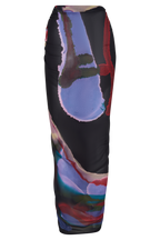 Evie Chiffon Sarong in Multi Fluid Reverie Print – Chic&Drifts
