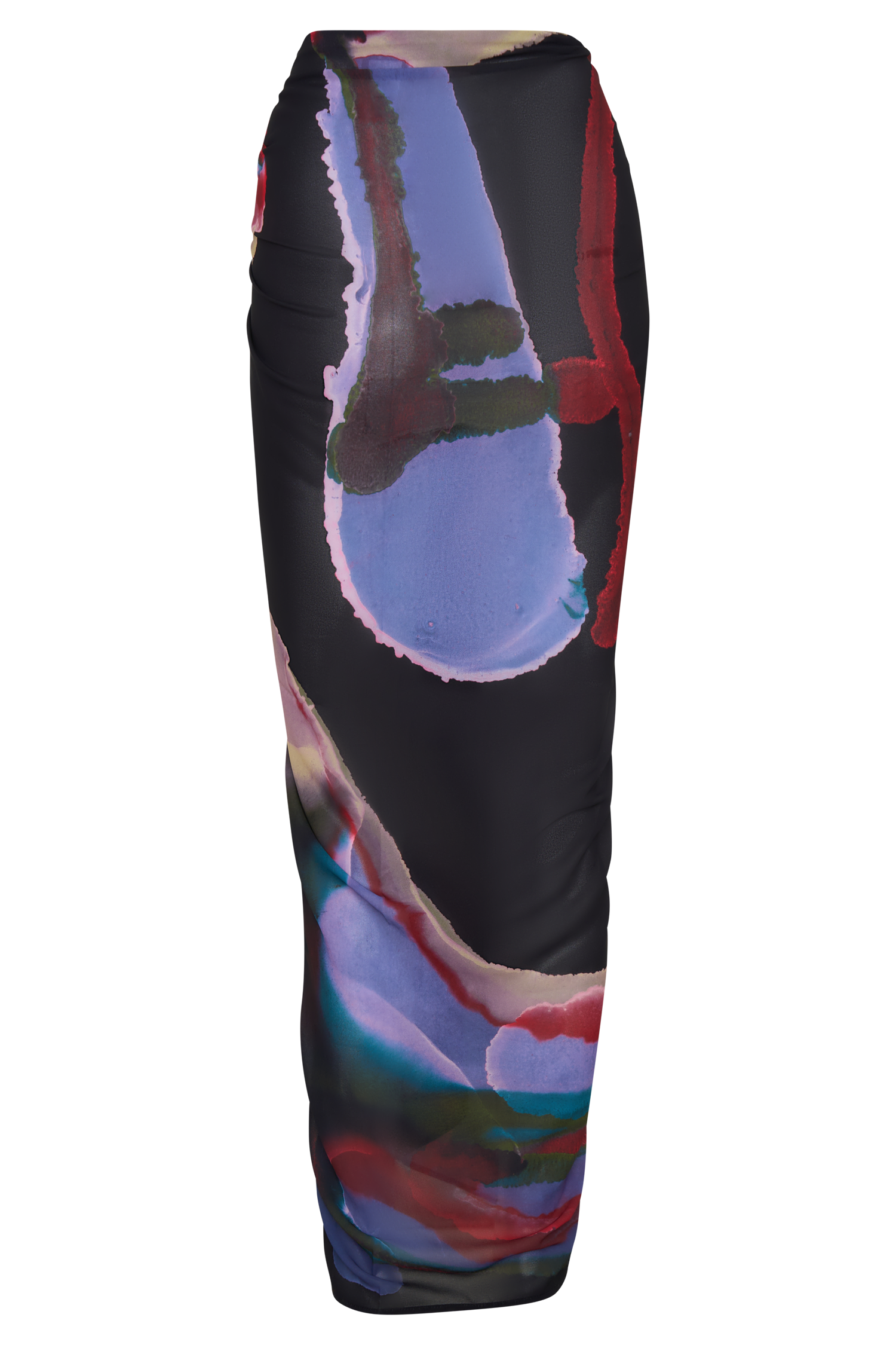 Evie Chiffon Sarong in Multi Fluid Reverie Print – Chic&Drifts