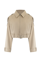 Frank Cropped Collared Jacket in Camel – Chic&Drifts