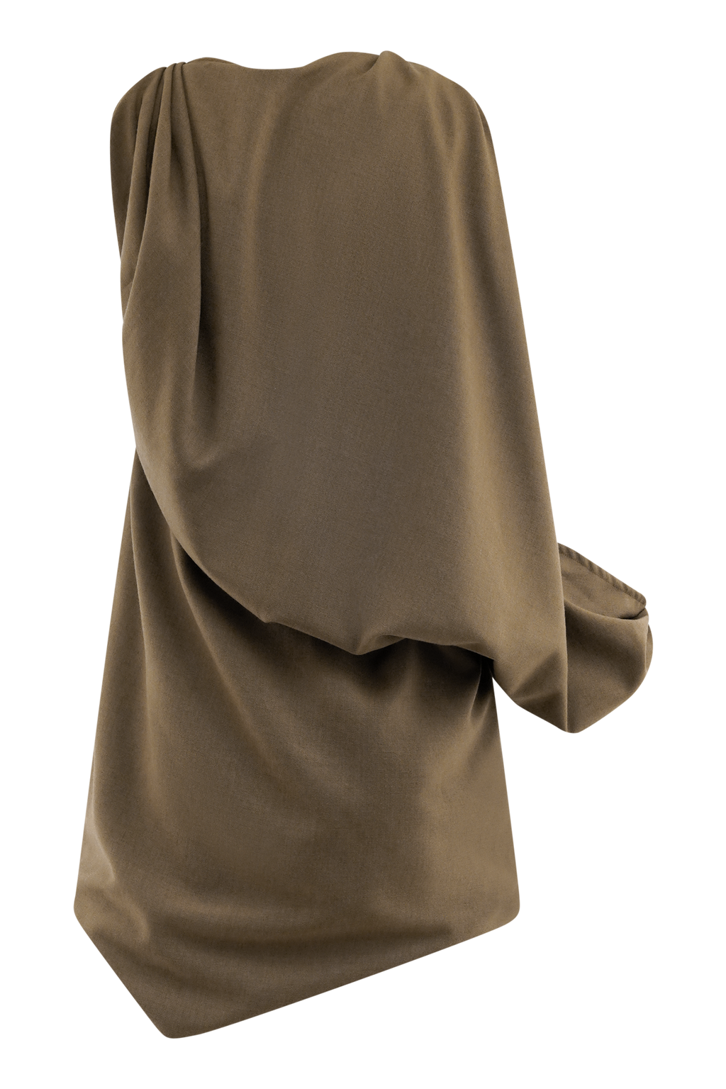 Gabriella Draped Mini Dress in Light Brown Marle – Chic&Drifts