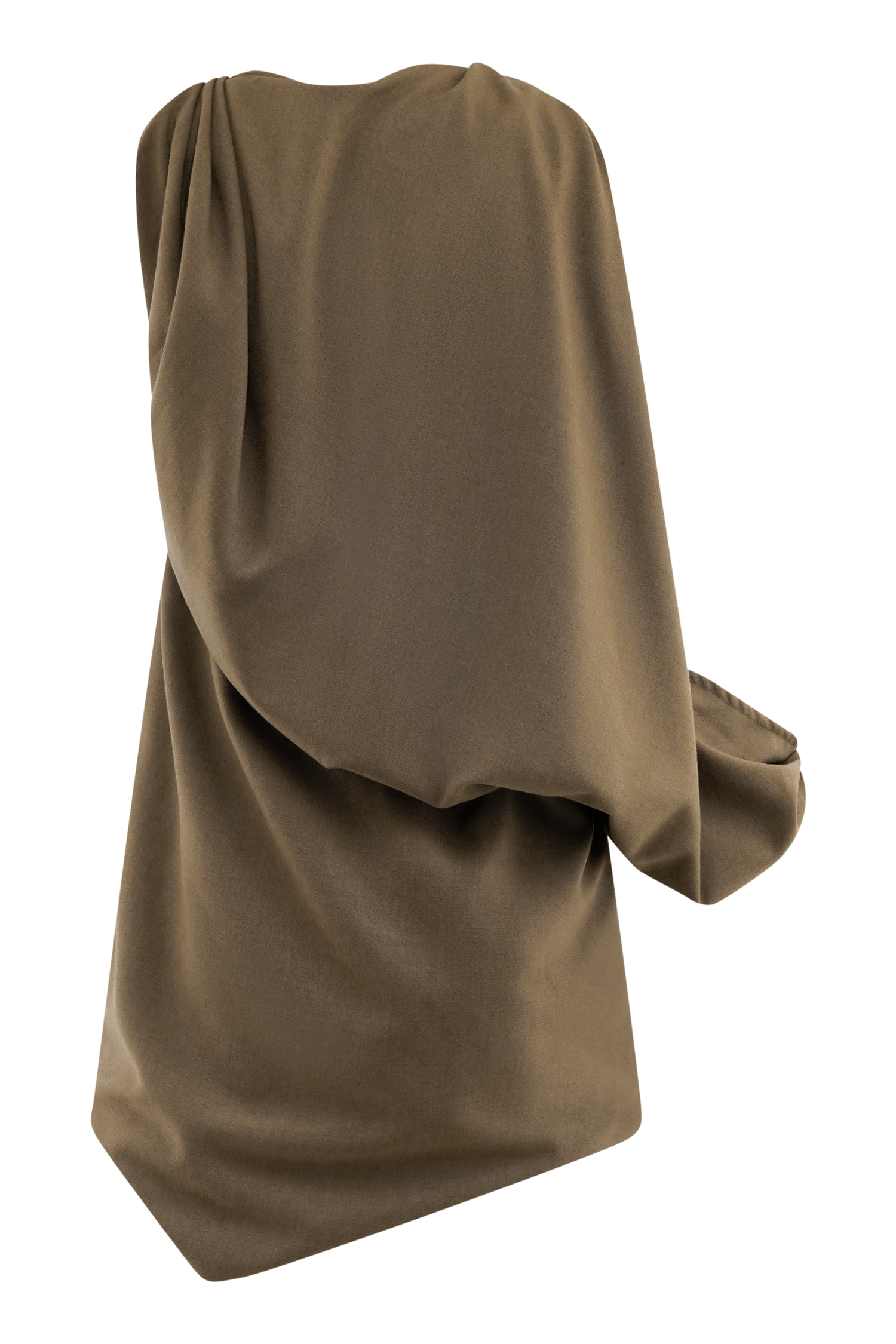 Gabriella Draped Mini Dress in Light Brown Marle – Chic&Drifts