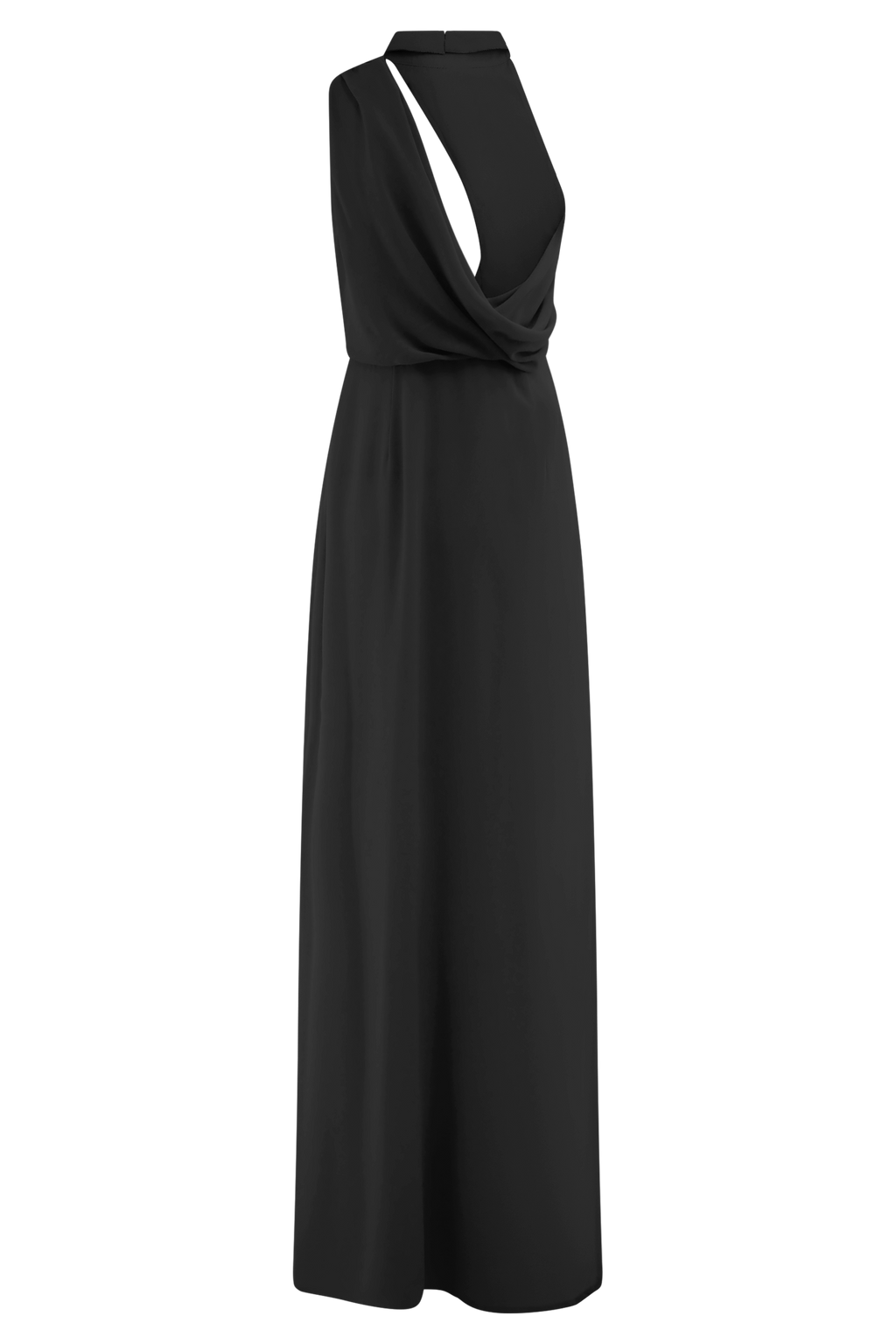 Galia Cowl Neck Maxi Dress in Black – Chic&Drifts