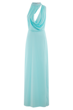 Galia Cowl Neck Maxi Dress in Lagoon – Chic&Drifts