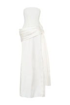 Galia Satin Corset Gown in White – Chic&Drifts