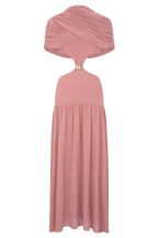 Georgina Chiffon Midi Dress in Black – Chic&Drifts