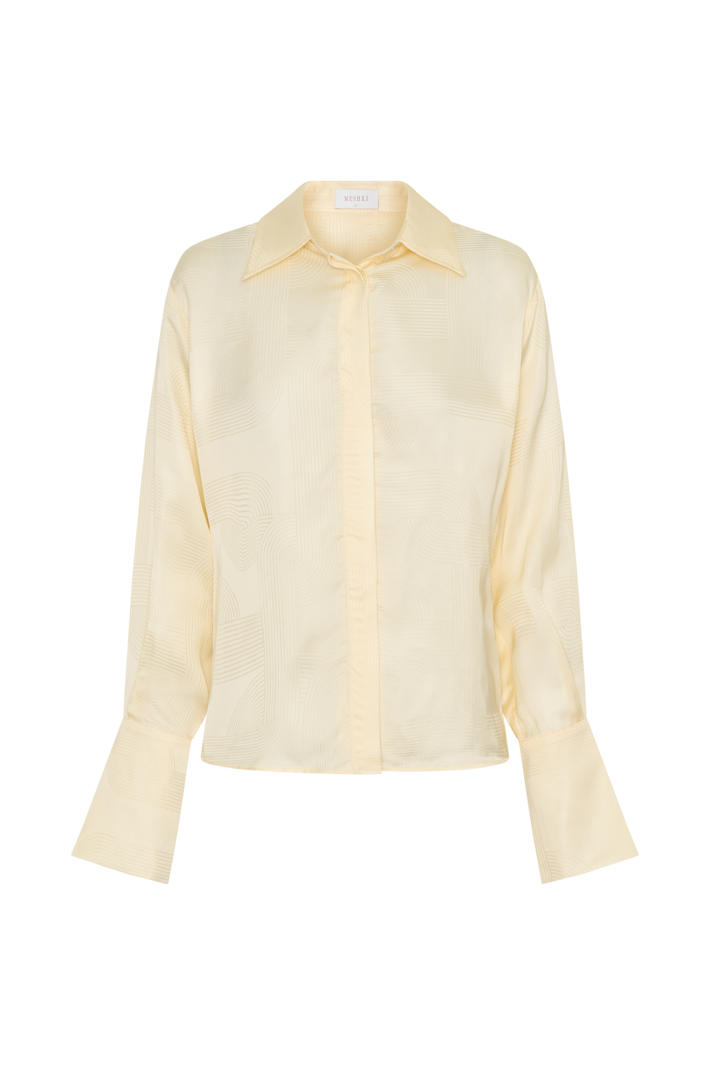 Gia Long Sleeve Satin Shirt in Buttermilk – Chic&Drifts