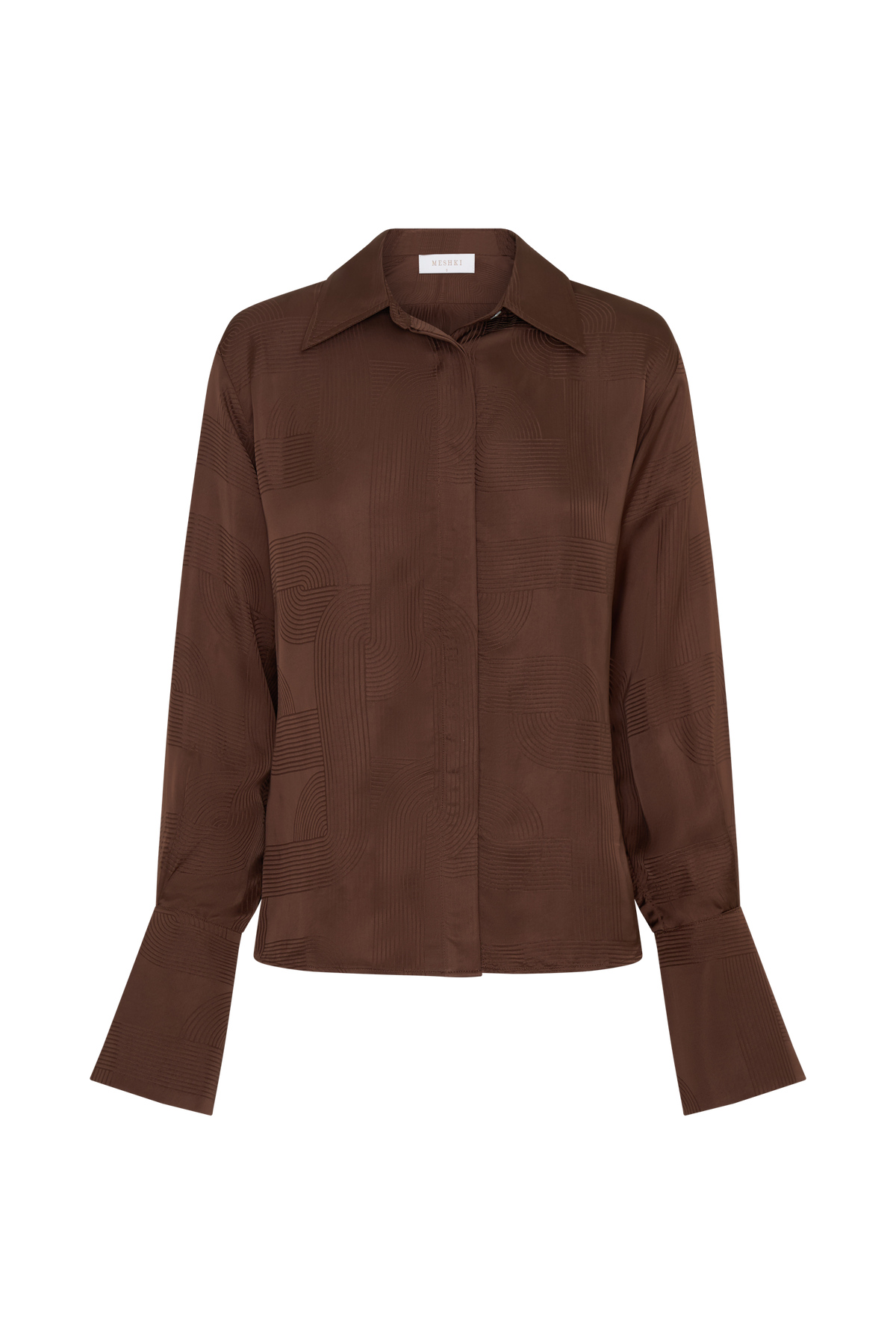 Gia Long Sleeve Satin Shirt