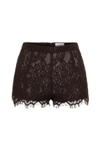 Gigi Lace Mini Shorts in Dark Chocolate – Chic&Drifts