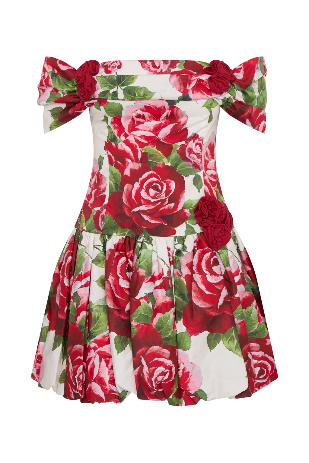 Giovanna Off Shoulder Mini Dress in Sonia Rose Print – Chic&Drifts