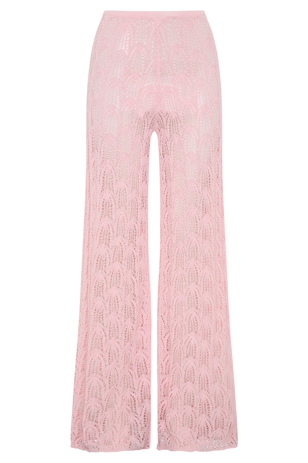 Glinda Crochet Trousers in Baby Pink – Chic&Drifts
